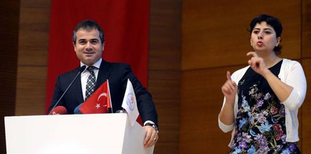 İşitme engellilerden Bakan Kılıç'a ziyaret