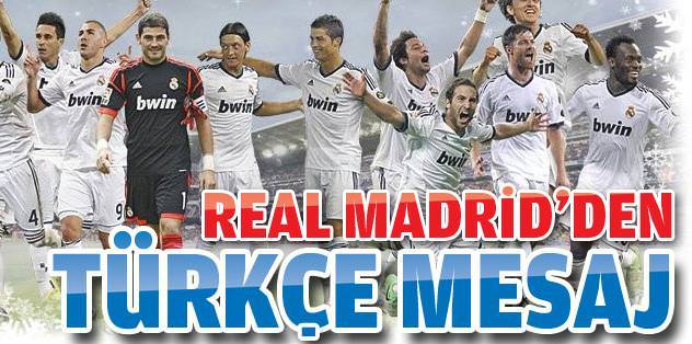 Real Madrid'den Türkçe mesaj