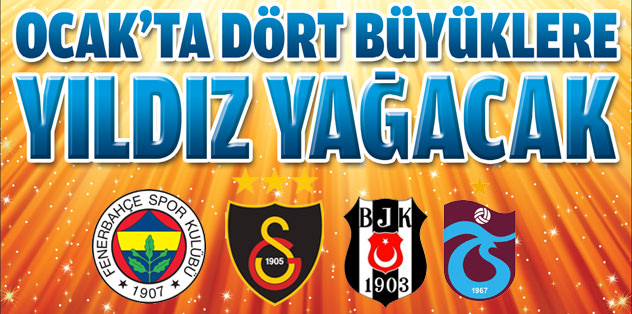 Ocak'ta dört büyüklere yıldız yağacak