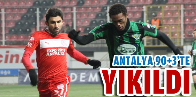 Antalya 90+3'te yıkıldı