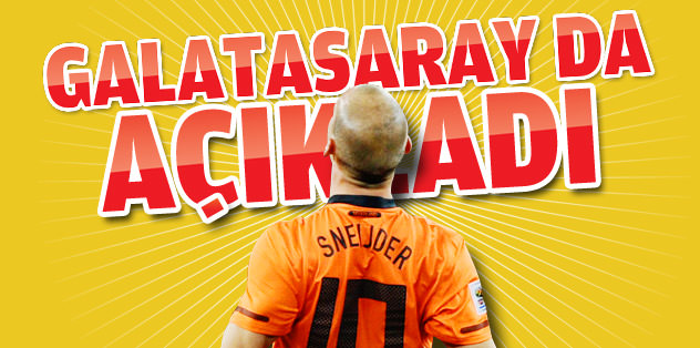 Sneijder'i Galatasaray da açıkladı
