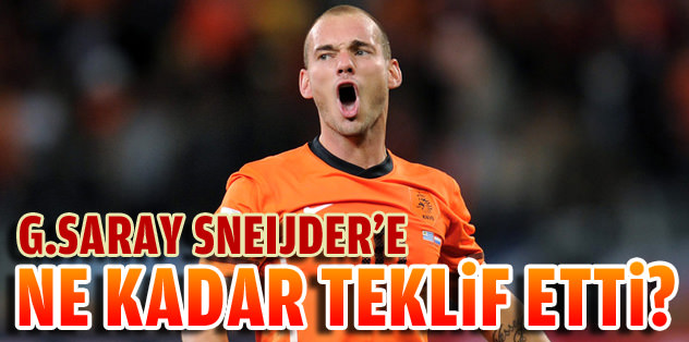 Sneijder'e ne kadar ücret teklif edildi?