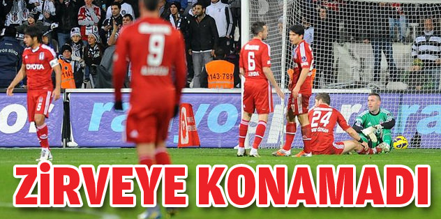Beşiktaş liderlik şansını kullanamadı!