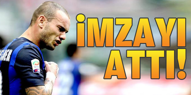 Sneijder imzayı attı!