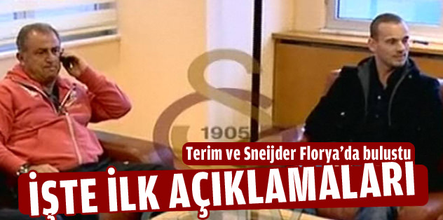 Terim ve Sneijder birarada: İşte ilk açıklamaları