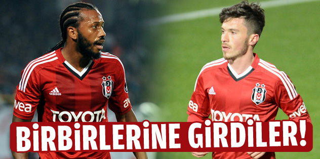 Beşiktaş idmanında kavga!