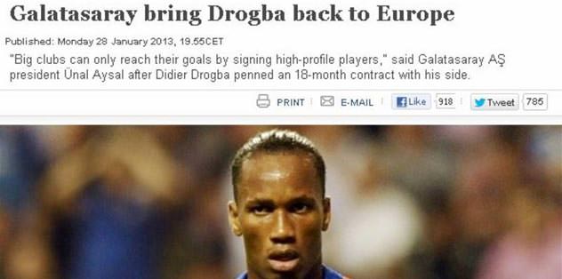 Dünya Drogba'yı diline doladı