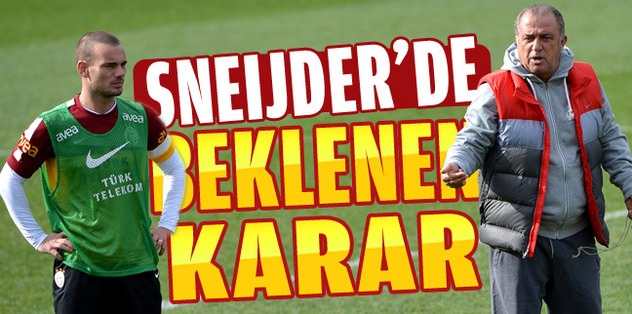 Wesley Sneijder müjdesi