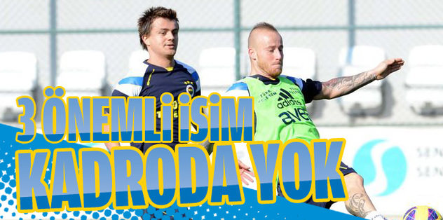 Stoch, Krasic ve Hasan Ali kadroda yok