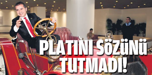 Platini sözünü tutmadı