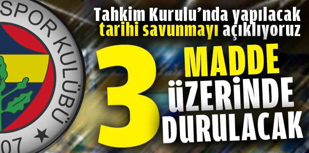 Fener böyle savunacak