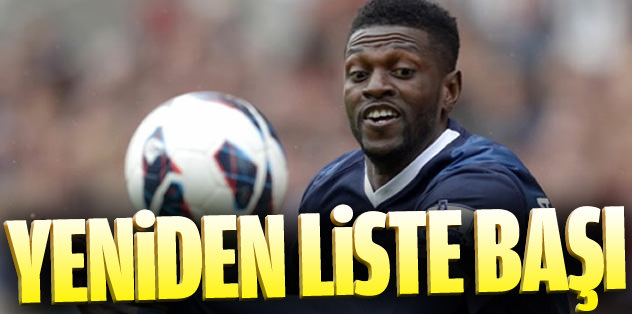 Adebayor liste başında