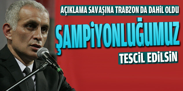 Bir açıklama da Trabzonspor'dan!