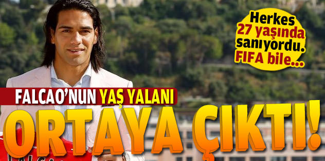 Falcao yaşını küçülttü iddiası