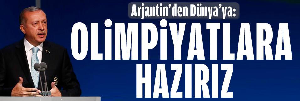 Başbakan Erdoğan 'Olimpiyatlara hazırız'