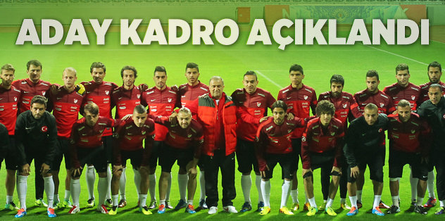 A Milli Takım aday kadrosu açıklandı