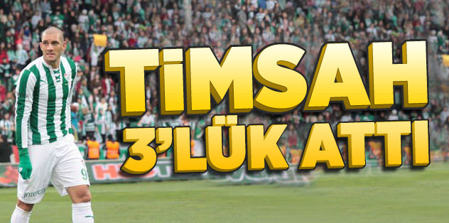 Timsah 3'lük attı
