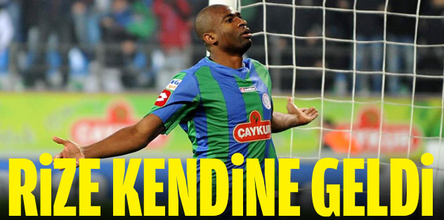Rize kendine geldi