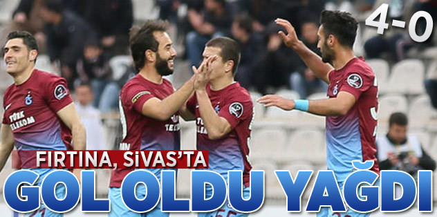 Fırtına, Sivas'ta gol oldu yağdı