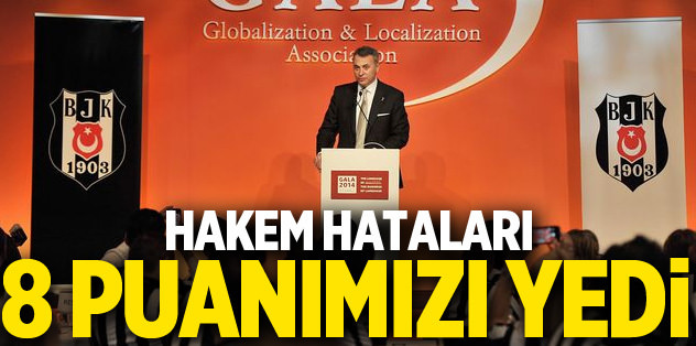 Hakem hataları 8 puanımızı yedi
