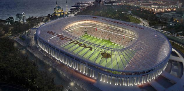 Vodafone Arena'da çimler seriliyor