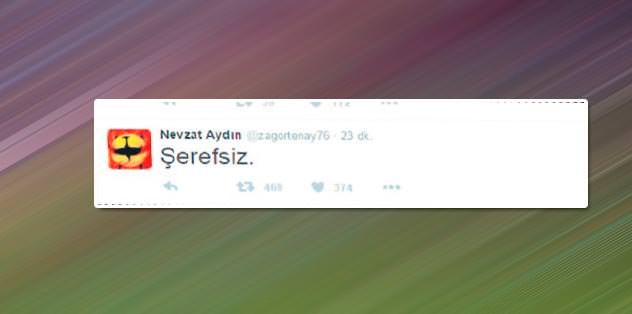 'Şerefsiz!'