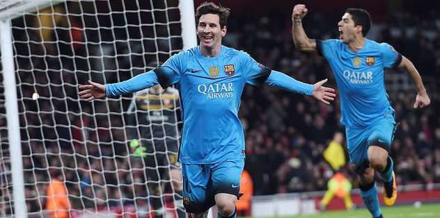 Emirates'te Messi'nin gecesi