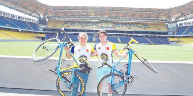 Destek için pedalladılar