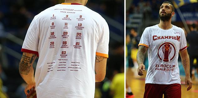 F.Bahçe maçına Eurocup tişörtüyle çıktılar
