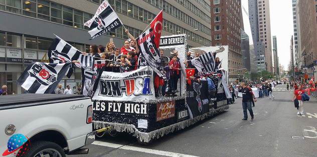 ABD sokaklarında Beşiktaş coşkusu