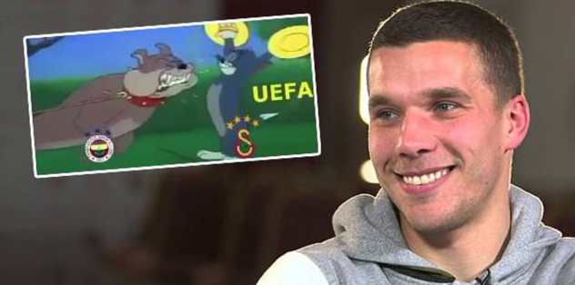 Poldi’den Fenerlileri çıldırtan video
