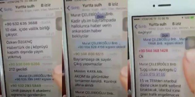 Darbeciler WhatsApp grubu kurmuş!