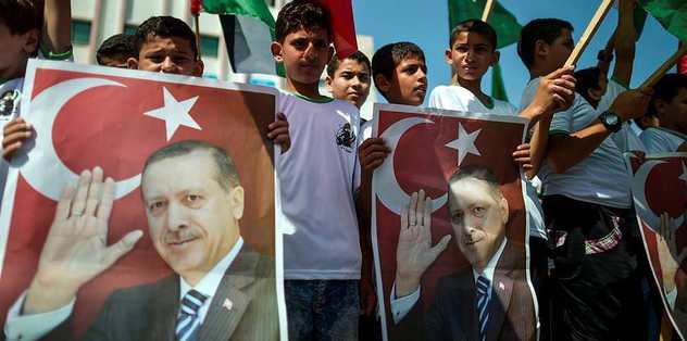 Filistin'de kutlama yürüyüşü