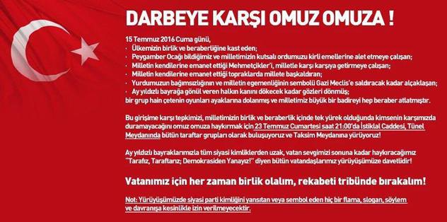 Dört Büyükler Taksim’e