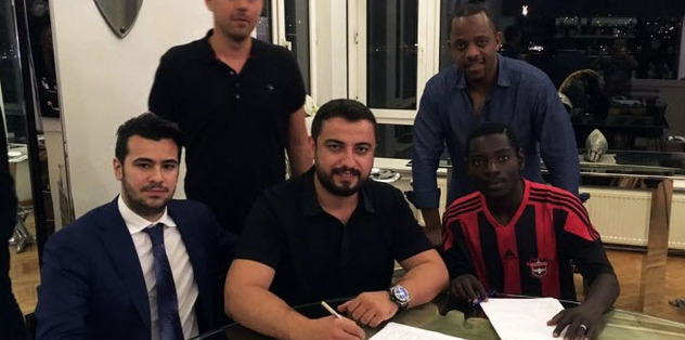 Antep'e Zambiyalı golcü