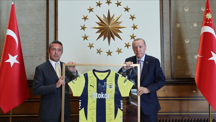 aSpor: Başkan Recep Tayyip Erdoğan, Fenerbahçe heyetini kabul etti