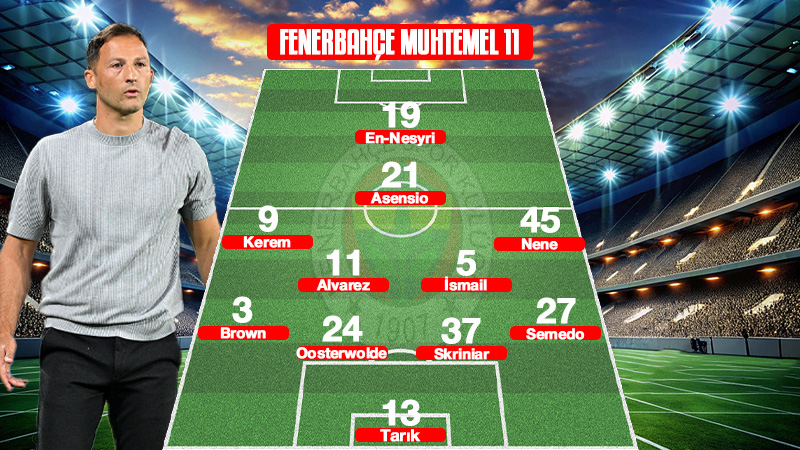 Fenerbahçe-Stuttgart maçı muhtemel 11'leri