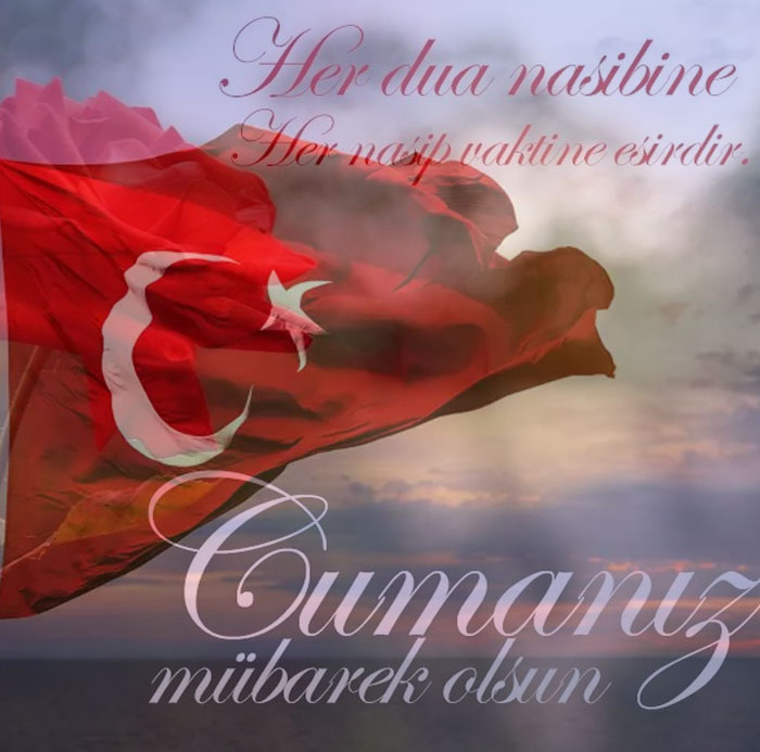 Türk Bayraklı Cuma mesajları
