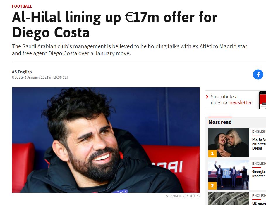 Diego Costa’ya flaş teklif! 17 milyon euro...