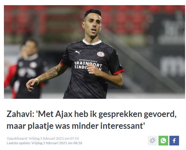 Eran Zahavi’den itiraf! Fenerbahçe...