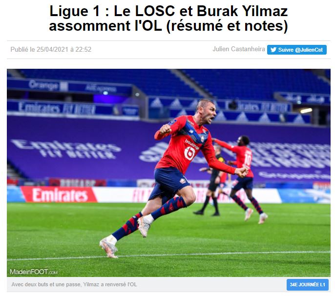 Son dakika spor haberi: Fransa basınında Burak Yılmaz manşetlerde! Şampiyonluğa koşuyorlar...