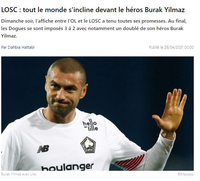 Son dakika spor haberi: Fransa basınında Burak Yılmaz manşetlerde! Şampiyonluğa koşuyorlar...