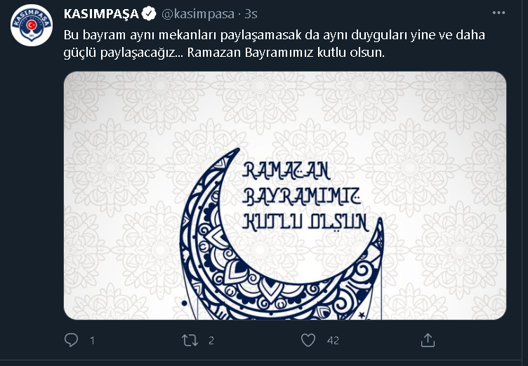 Son dakika spor haberleri: Süper Lig kulüpleri Ramazan Bayramı’nı bu paylaşımlarla kutladı...