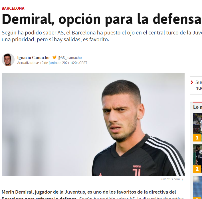 Son dakika spor haberleri: Transferde flaş iddia! Barcelona Merih Demiral’ı istiyor