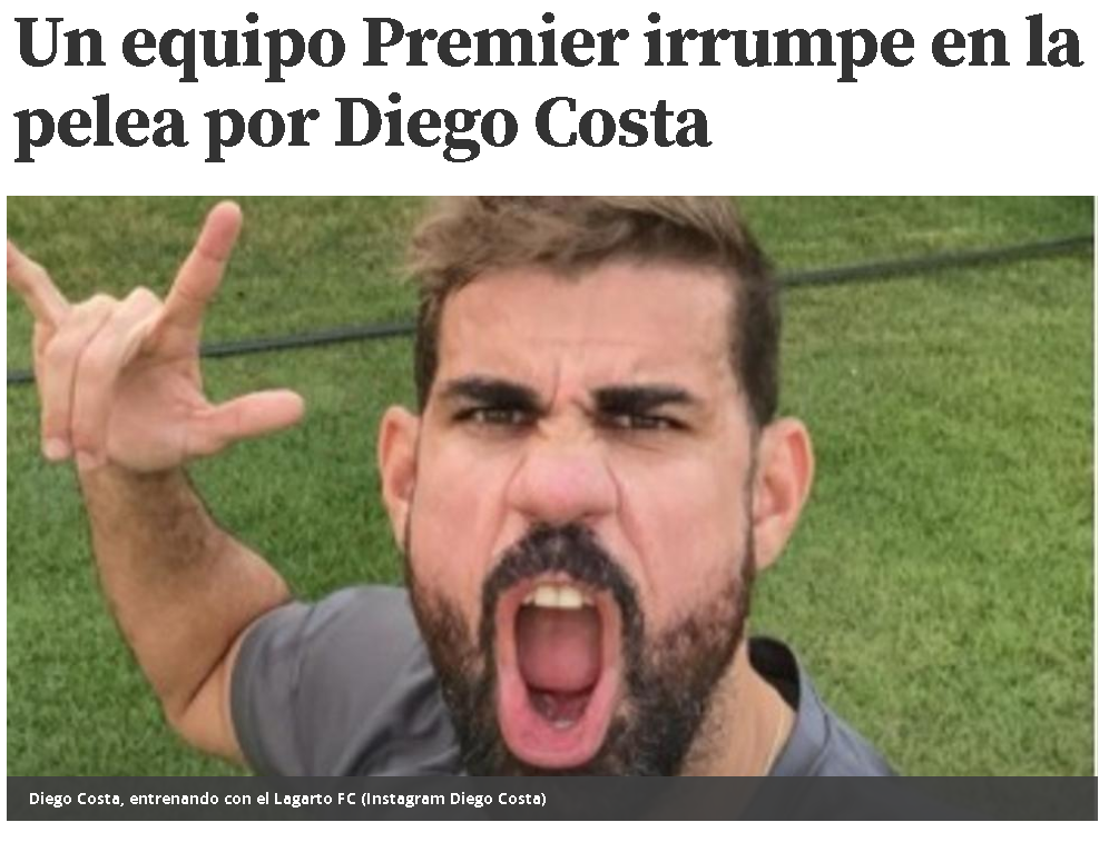 Beşiktaş’a transferde dev rakip! Diego Costa Premier Lig’e mi gidiyor?