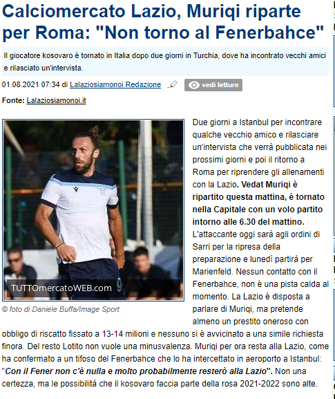 Vedat Muriqi’den Fenerbahçe sözleri! Transfer...