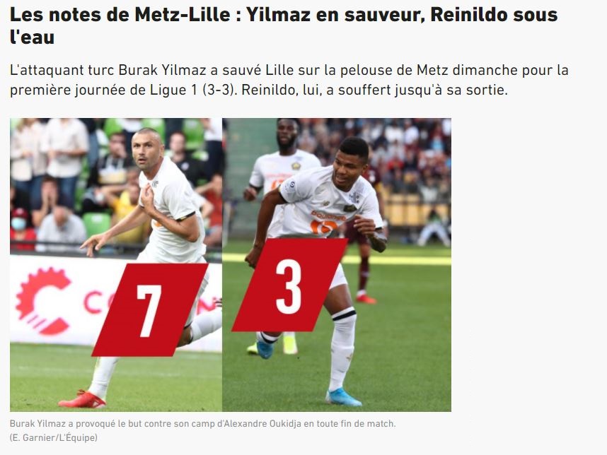 Son dakika spor haberi: Lille’de Burak Yılmaz’a Fransızlardan büyük övgü!