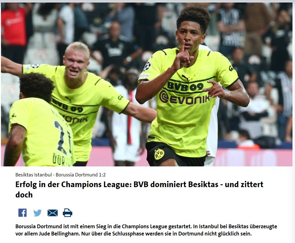 Son dakika spor haberi: Beşiktaş - Dortmund maçı Avrupa’da gündem oldu! İşte atılan manşetler