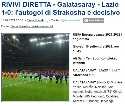 Son dakika spor haberi: Avrupa basını Galatasaray-Lazio maçına geniş yer ayırdı!