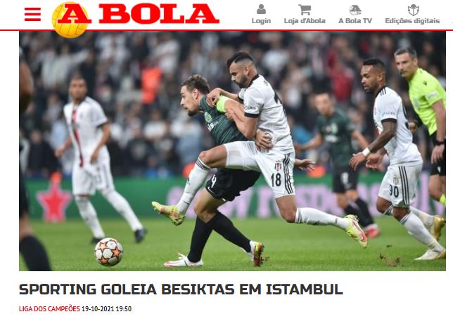 BEŞİKTAŞ HABERLERİ - Portekiz basını Beşiktaş-Sporting maçını değerlendirdi!